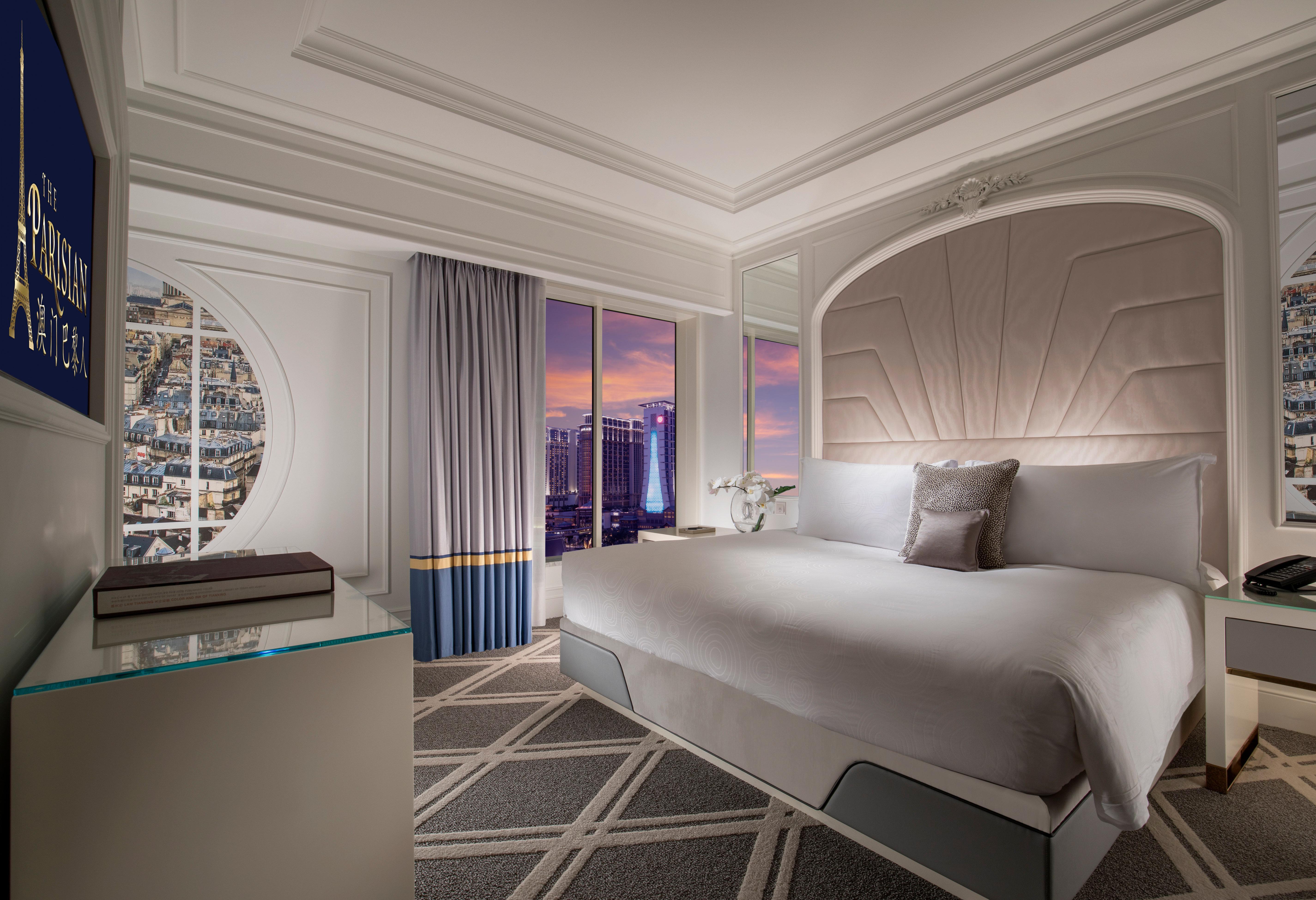 Hotel The Parisian Macao Exterior foto A guest room at the Bellagio