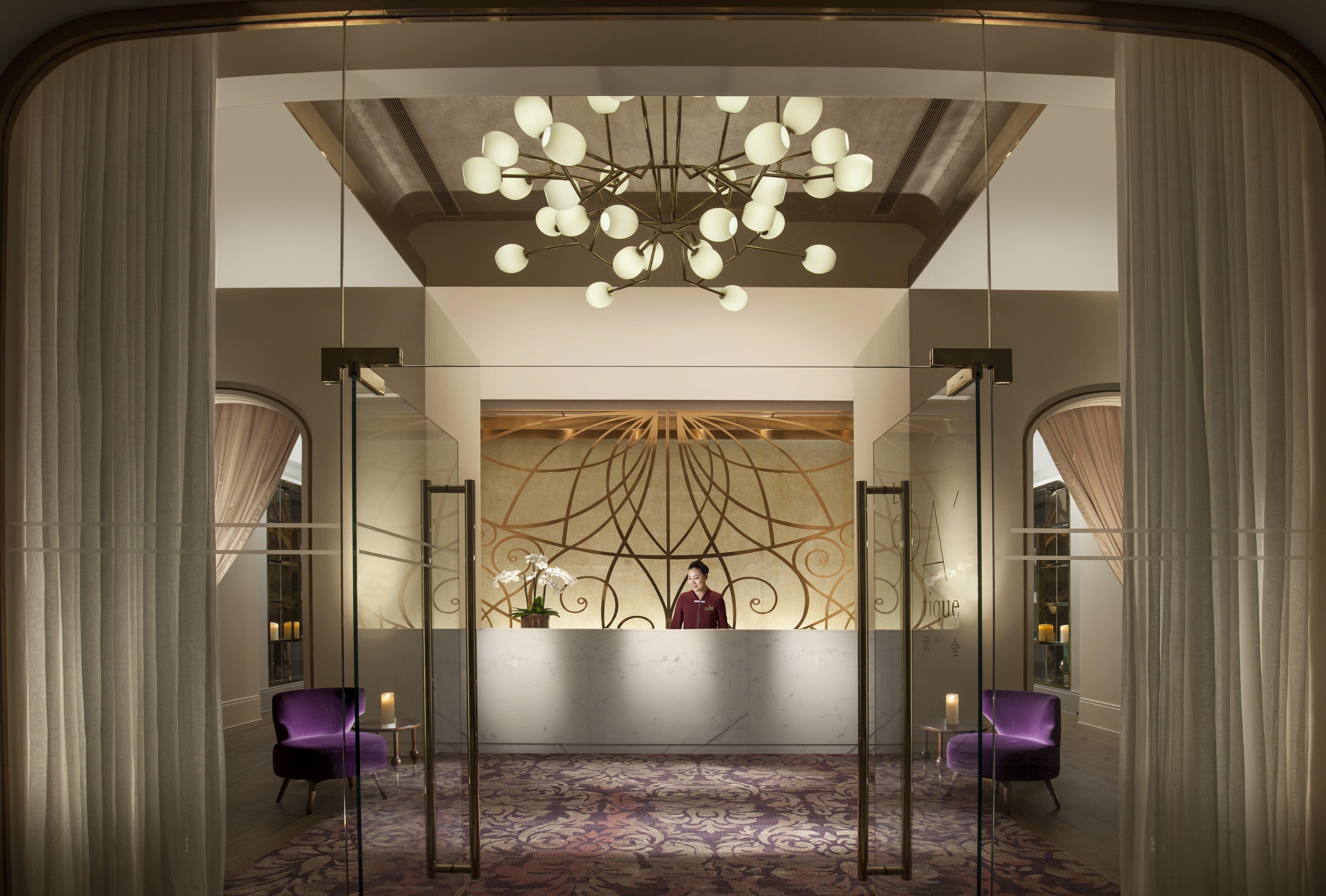 Hotel The Parisian Macao Exterior foto The lobby of the hotel
